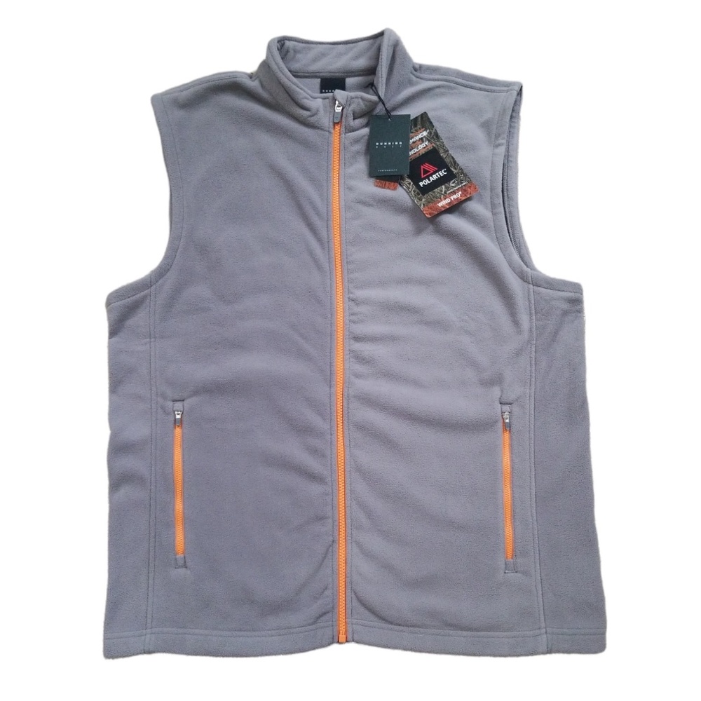 Dunning Golf Men’s  Charcoal/Vigor Polartec Wind Pro Vest Sz. L